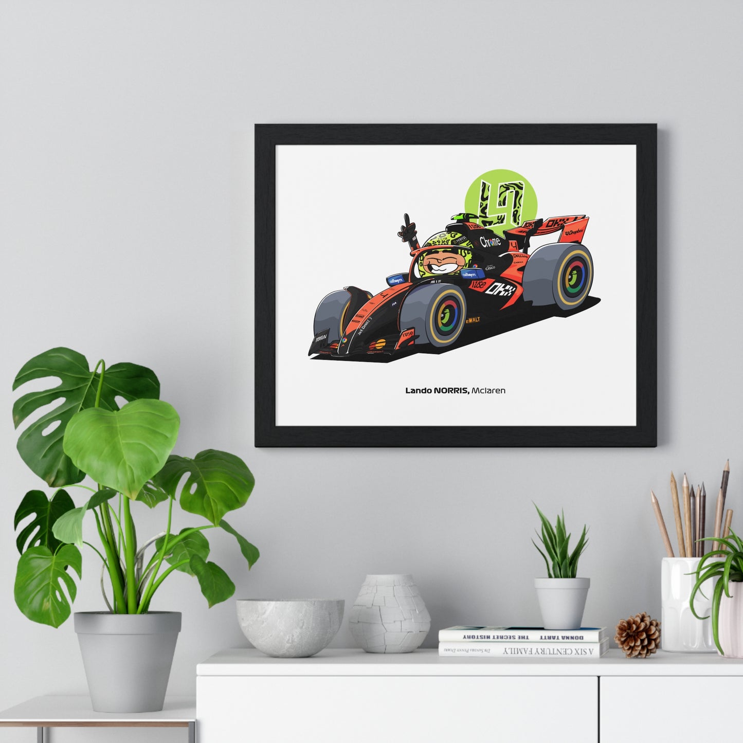 Lando Norris Framed Art Print