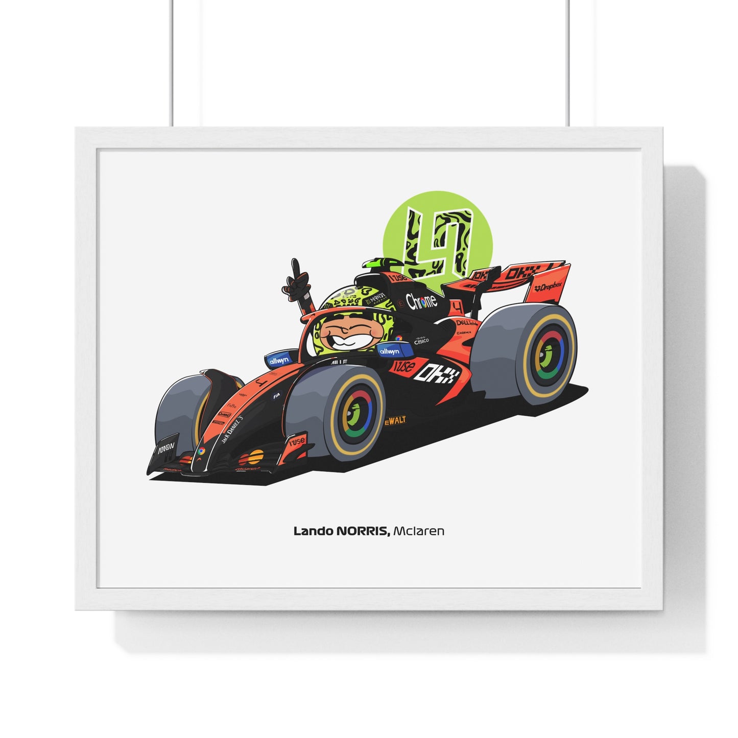 Lando Norris Framed Art Print