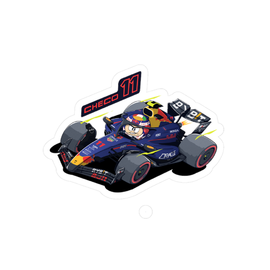 Sergio Perez 11 Cartoon Laptop sticker Car Kiss-Cut Vinyl Decals