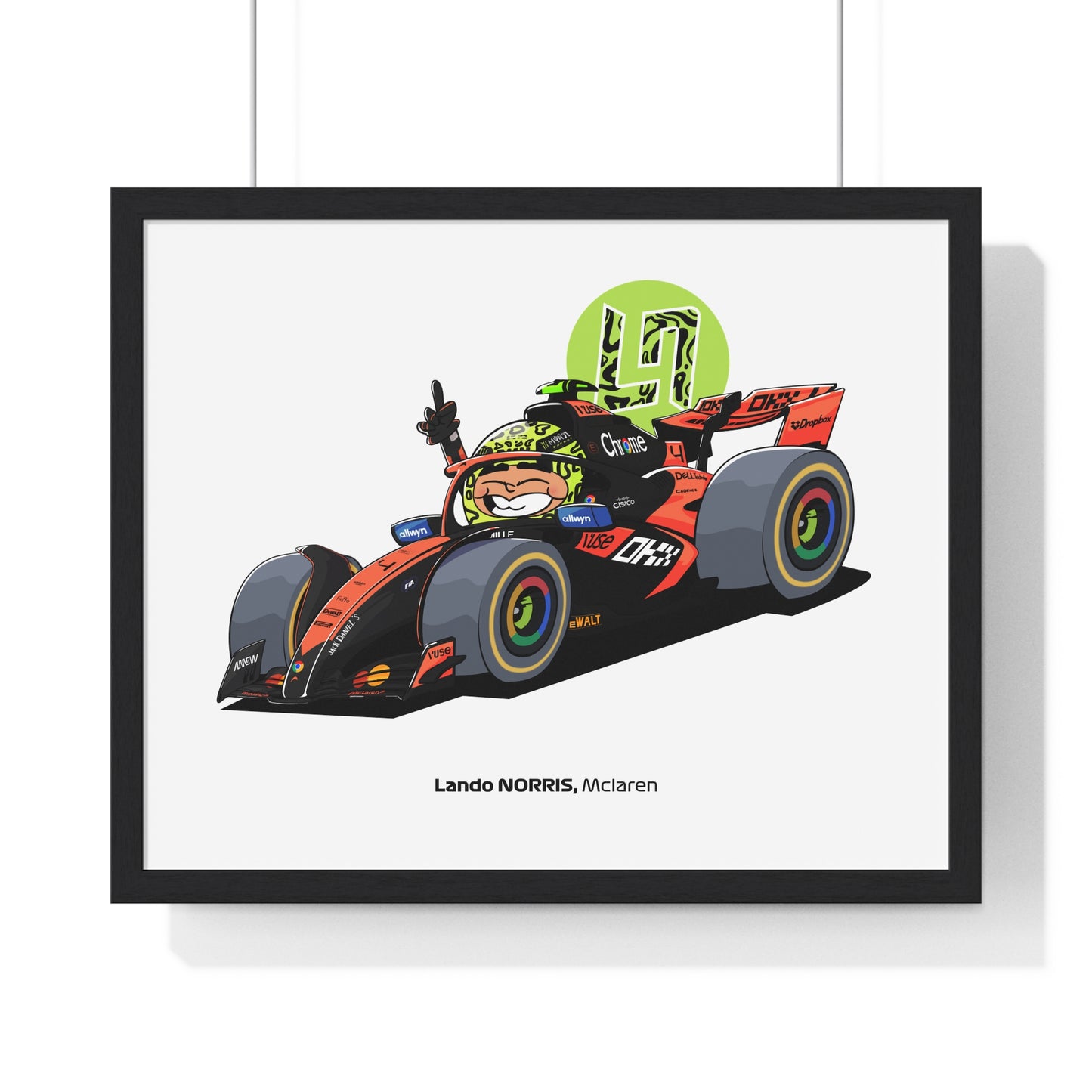 Lando Norris Framed Art Print
