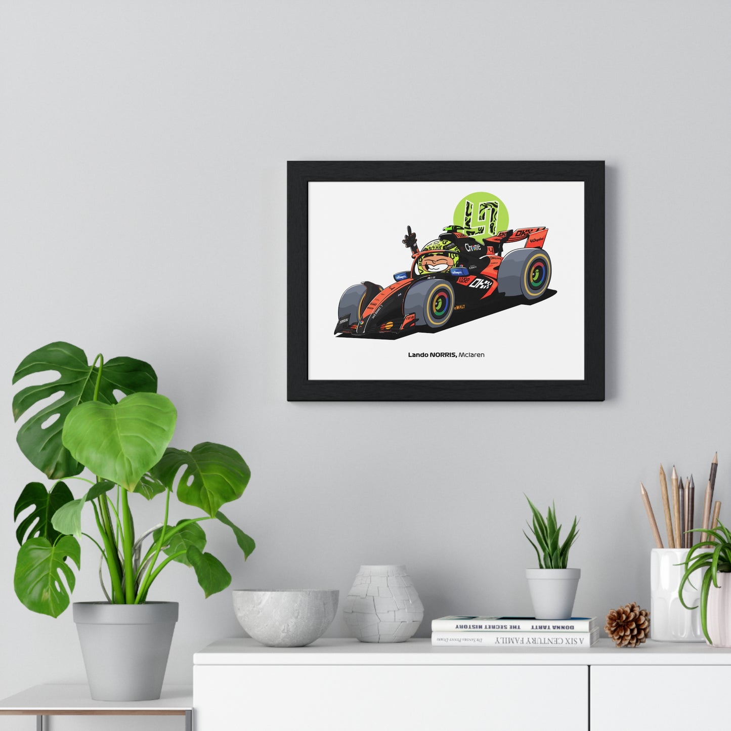 Lando Norris Framed Art Print