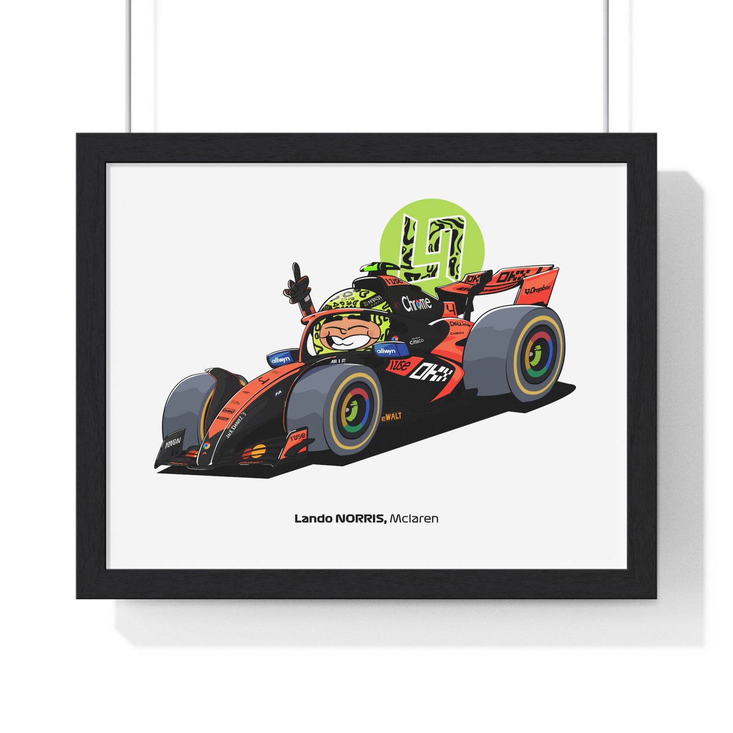 Lando Norris Framed Art Print