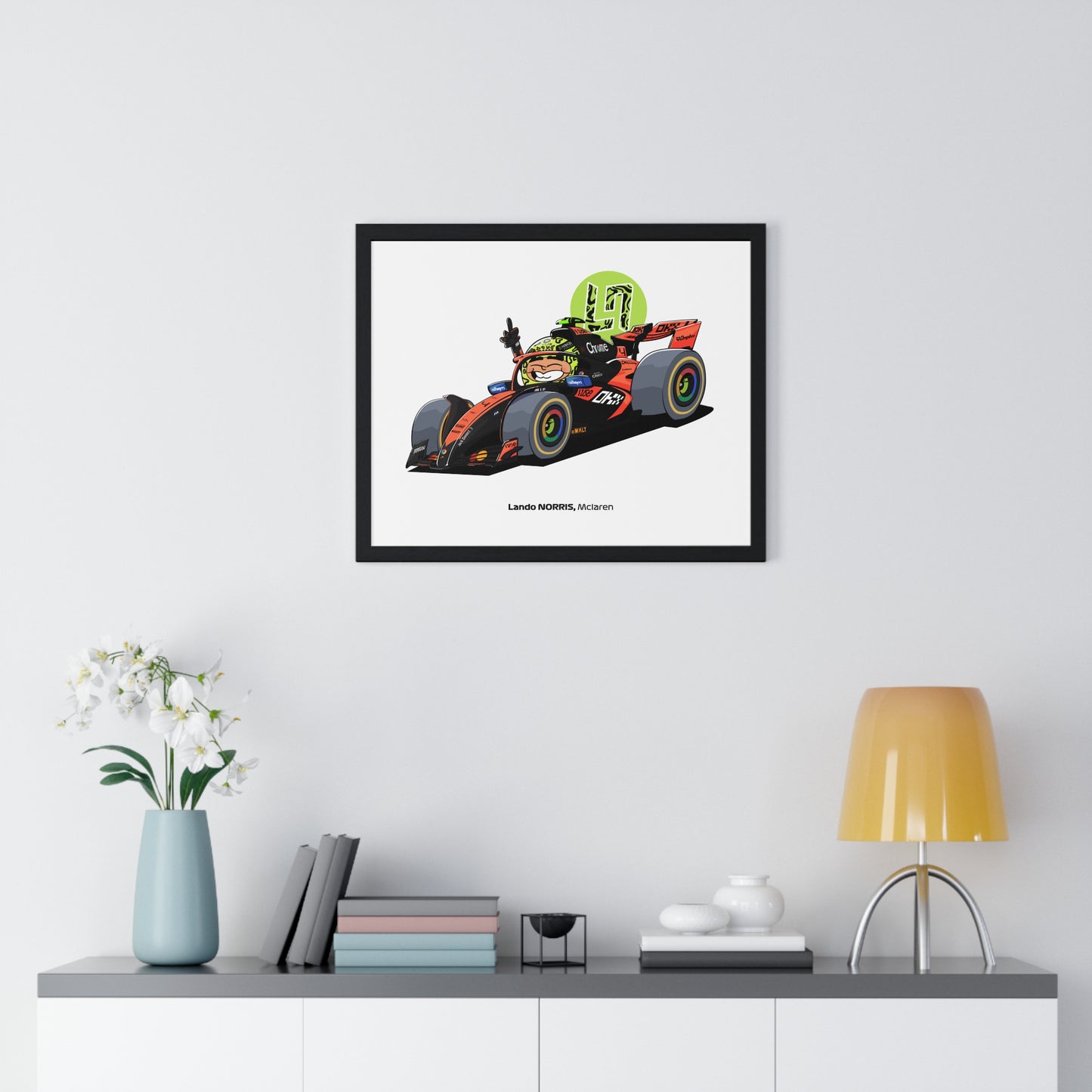 Lando Norris Framed Art Print
