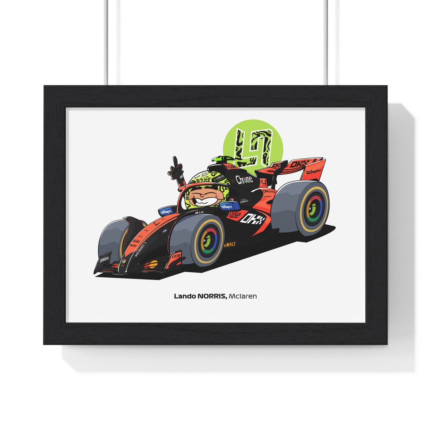 Lando Norris Framed Art Print